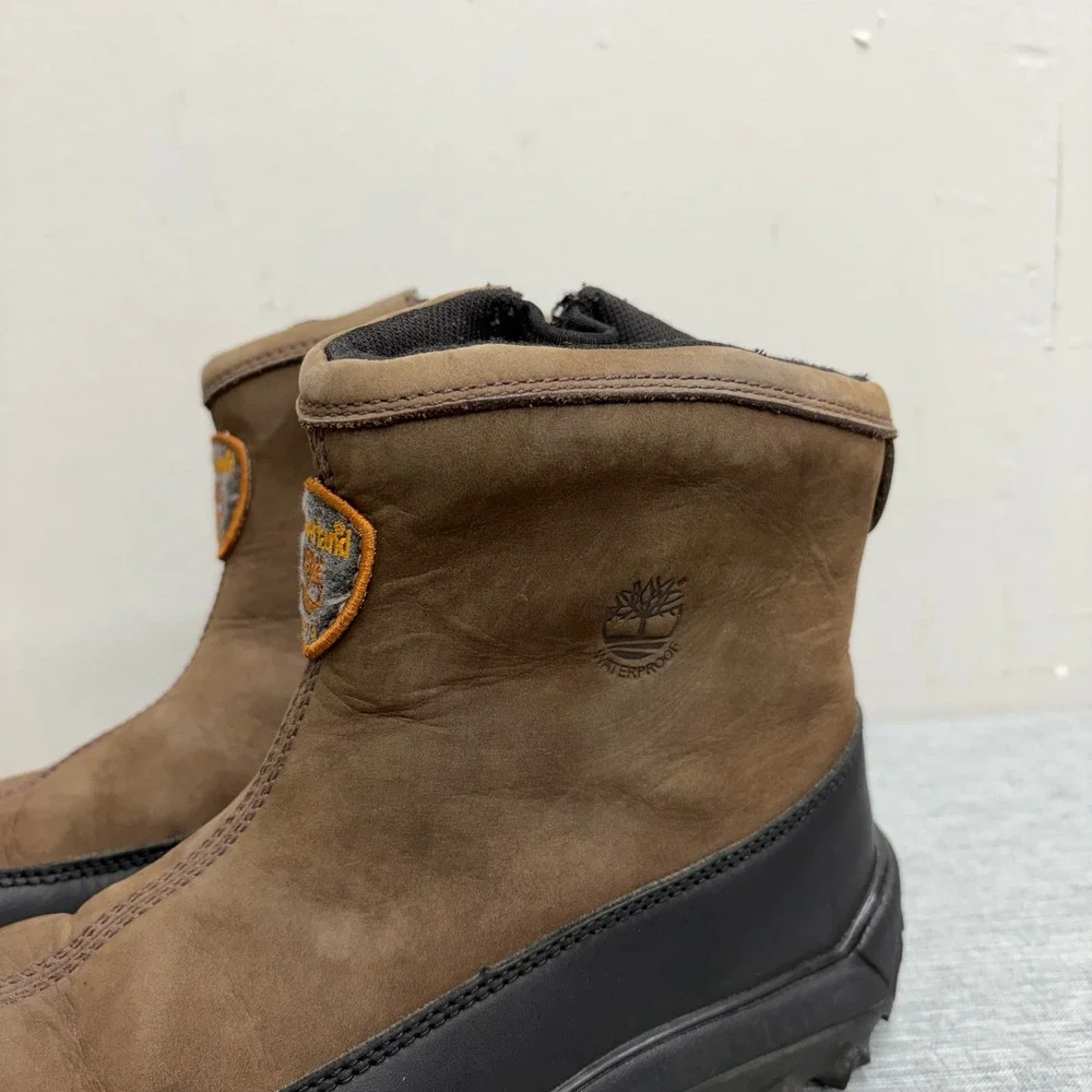 Timberland Waterproof Winter Boots Kids 6M Brown Leather Thermolite V93